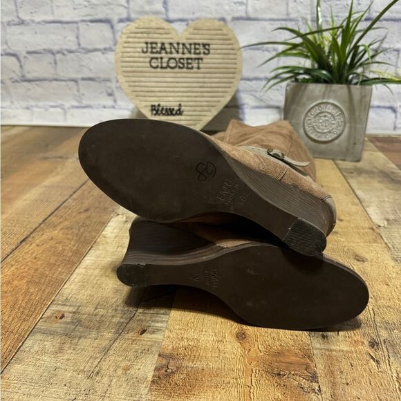 Emu Australia women's 10 wedge heeled tall leather boots - Picture 13 of 16